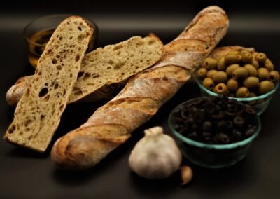 Baguette Aceituna y ajo